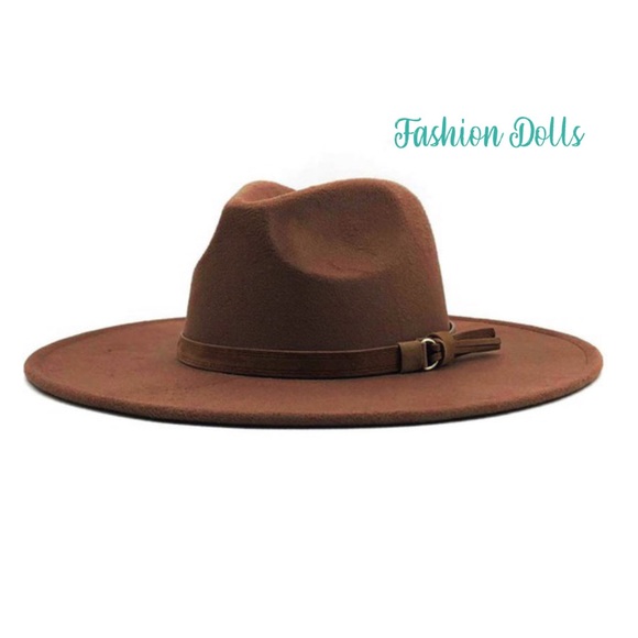 Dandy Life Pinched Wide Brim Hat New-Coffee - Picture 2 of 11